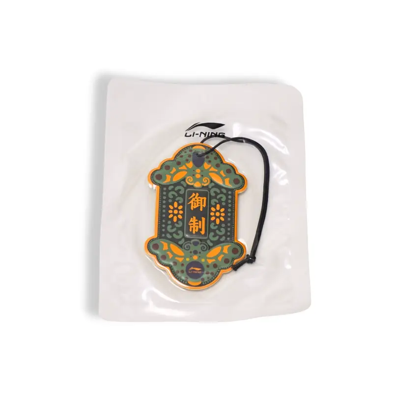 Embossed and debossed paper air freshener designs